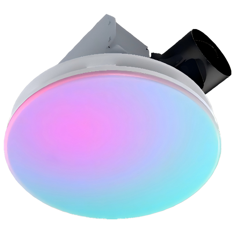 Kylpyhuoneen tuuletin Bluetooth-kaiuttimella